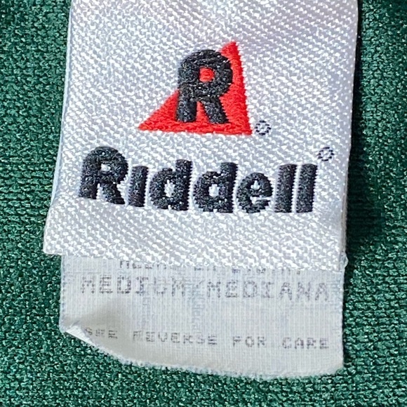 Green Bay Packers Riddell 3/4 Sleeve V Neck Jersey Style Shirt Size Medium - Picture 9 of 10